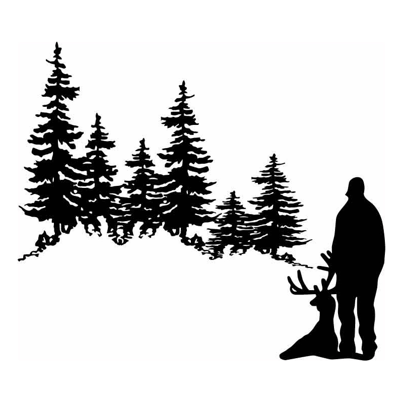 HoosierDecal Cool Hunting Vinyl Decal for Boat Car Window