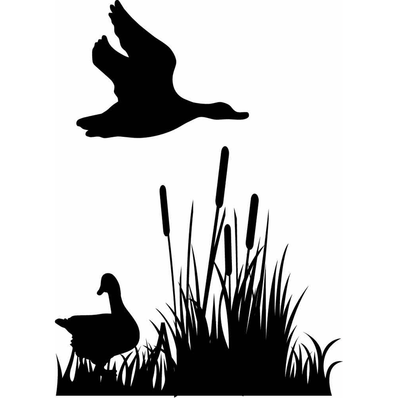 HoosierDecal Cool Hunting Vinyl Decal for Boat Car Window