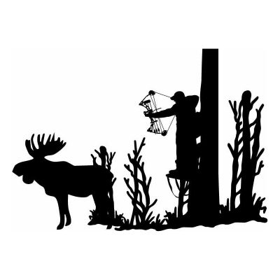 HoosierDecal Cool Hunting Vinyl Decal for Boat Car Window