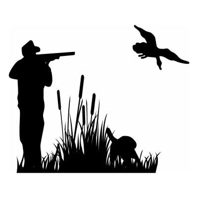 HoosierDecal Cool Hunting Vinyl Decal for Boat Car Window