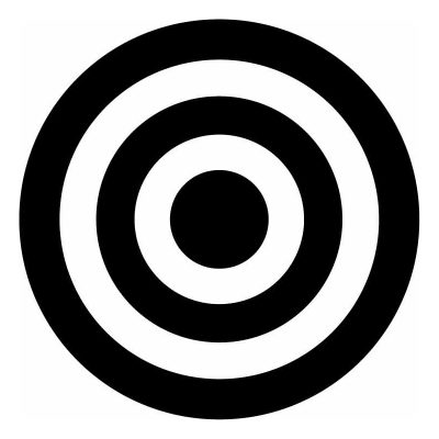 HoosierDecal Cool Bullseye Hunting Vinyl Decal for Truck or Car Window 1675