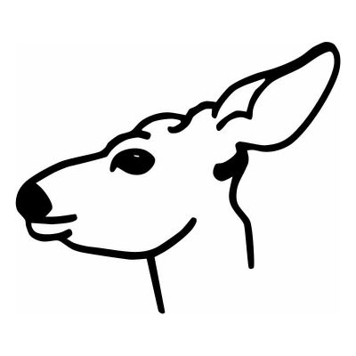 HoosierDecal Cool Deer Hunting Vinyl Decal for Truck or Car Window - 1676