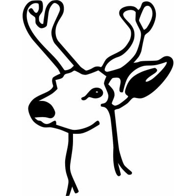 HoosierDecal Cool Deer Hunting Vinyl Decal for Truck or Car Window-1678
