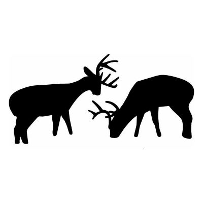 HoosierDecal Cool Deer Hunting Vinyl Decal for Truck or Car Window-1688