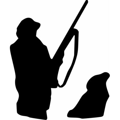 HoosierDecal Cool Hunting Dog Vinyl Decal for Truck or Car Window-1692