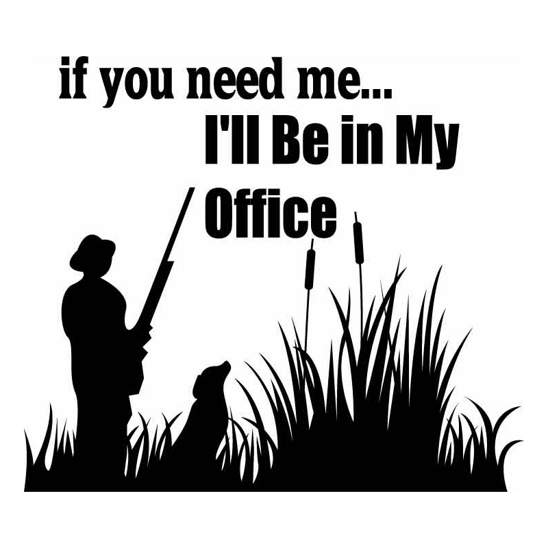 HoosierDecal Cool Hunting Vinyl Decal for Boat Car Window 1693