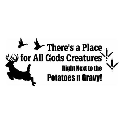 HoosierDecal Cool Deer n duck Hunting Vinyl Decal for Boat Car Window-1698