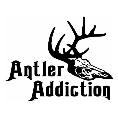 HoosierDecal Cool Antler Hunting Vinyl Decal for Truck or Car Window-1706