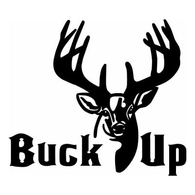 HoosierDecal Cool Buck Hunting Vinyl Decal for Truck or Car Window-1711