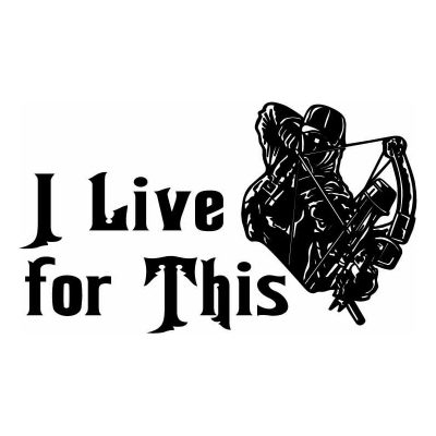 HoosierDecal Cool Bow Hunting Vinyl Decal for Truck Window-1720