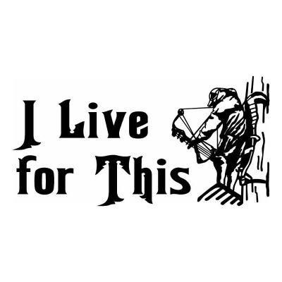 HoosierDecal Cool Bow Hunting Window Vinyl Decal -1721