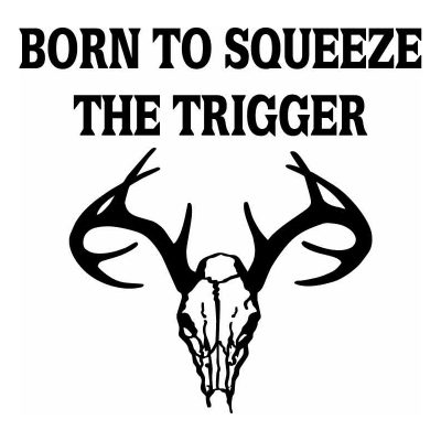 Deer Skull With Antlers Hunting Decal For Windows-Hoosier Decal-1742