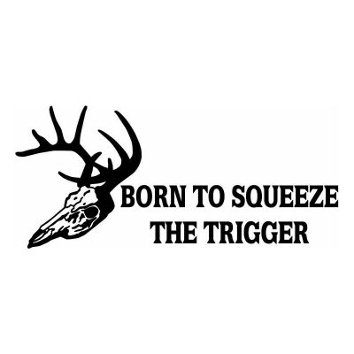 Cool Deer Skull With Antlers Hunting Decal For Windows-Hoosier Decal-1744