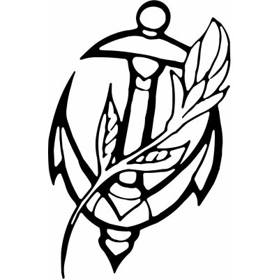 HoosierDecal Cool Anchor Nautical Vinyl Decal for Boat Car Window 3