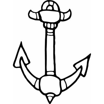 HoosierDecal Cool Anchor Nautical Vinyl Decal for Boat Car Window 11