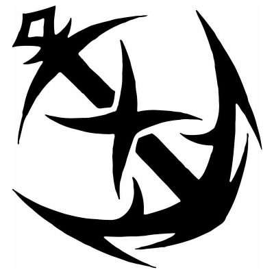 HoosierDecal Cool Anchor Nautical Vinyl Decal for Boat Car Window 16