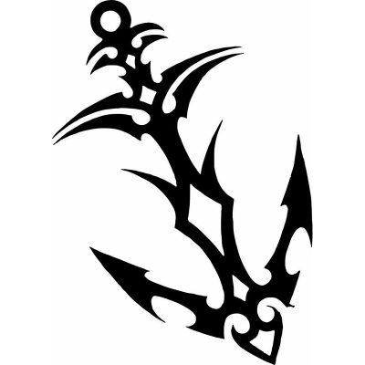 HoosierDecal Cool Anchor Nautical Vinyl Decal for Boat Car Window 20