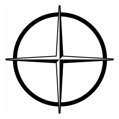 HoosierDecal Cool Compass Nautical Vinyl Decal for Boat Car Window 30