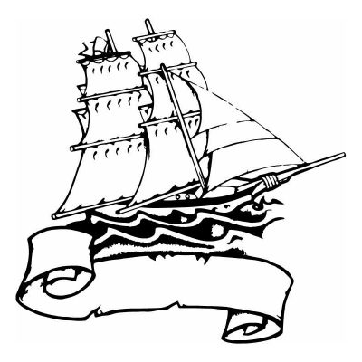 HoosierDecal Cool Sail Boat Ship Nautical Vinyl Decal for Boat Car Window 42