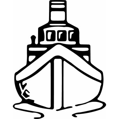 HoosierDecal Cool Ship Nautical Vinyl Decal for Boat Car Window 47