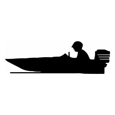 HoosierDecal Cool Bass Boat Nautical Vinyl Decal for Boat Car Window 50