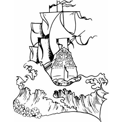 HoosierDecal Cool Ship Nautical Vinyl Decal for Boat Car Window 55