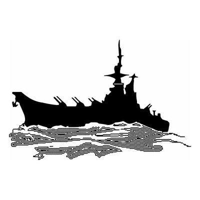 HoosierDecal Cool Navy Ship Nautical Vinyl Decal for Boat Car Window 56
