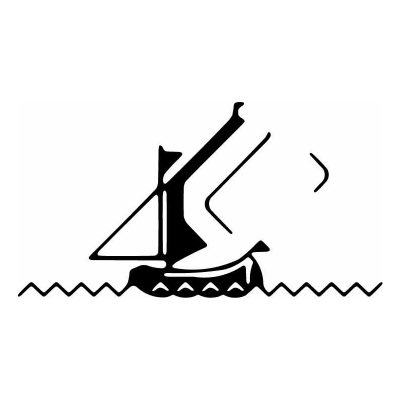 HoosierDecal Cool Ship Nautical Vinyl Decal for Boat Car Window 67