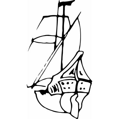 HoosierDecal Cool Sail Boat Nautical Vinyl Decal for Boat Car Window 73