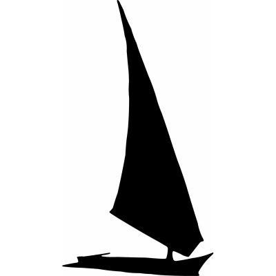 HoosierDecal Cool Sail Boat Nautical Vinyl Decal for Boat Car Window75