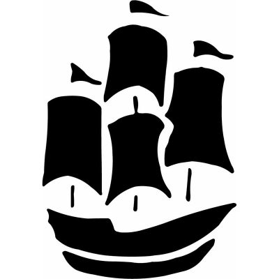 HoosierDecal Cool Pirate Ship Nautical Vinyl Decal for Boat Car Window 81