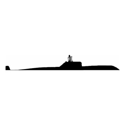HoosierDecal Cool Submarine Nautical Vinyl Decal for Boat Car Window 86