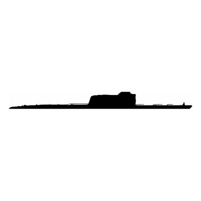 HoosierDecal Cool Submarine Nautical Vinyl Decal for Boat Car Window 87