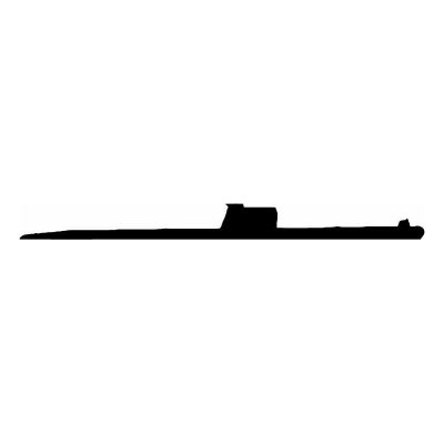 HoosierDecal Cool Submarine Nautical Vinyl Decal for Boat Car Window 89