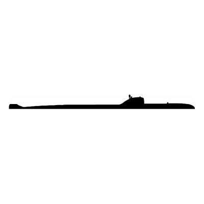 HoosierDecal Cool Submarine Nautical Vinyl Decal for Boat Car Window 94