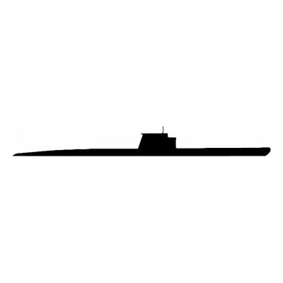 HoosierDecal Cool Submarine Nautical Vinyl Decal for Boat Car Window 97