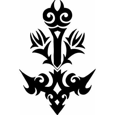 HoosierDecal Cool Anchor Nautical Vinyl Decal for Boat Car Window 115