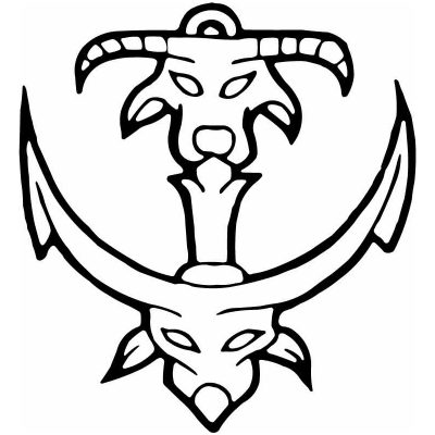 HoosierDecal Cool Anchor Nautical Vinyl Decal for Boat Car Window 122