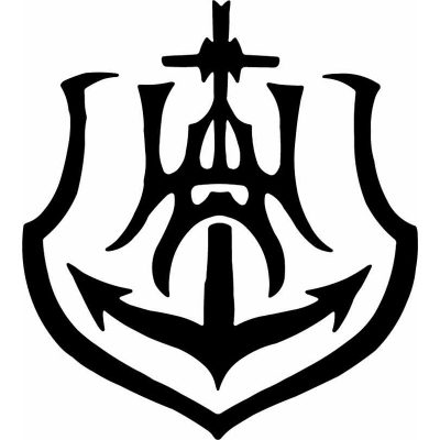 HoosierDecal Cool Anchor Nautical Vinyl Decal for Boat Car Window 132