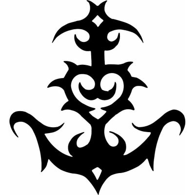 HoosierDecal Cool Anchor Nautical Vinyl Decal for Boats 142