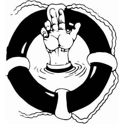 Life Preserver Decal ,Cool Nautical Vinyl Decal for Boats or Cars-HoosierDecal 146