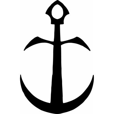 Anchor Decal HoosierDecal Vault Cool Nautical Vinyl Decal for Boat Car Window 148