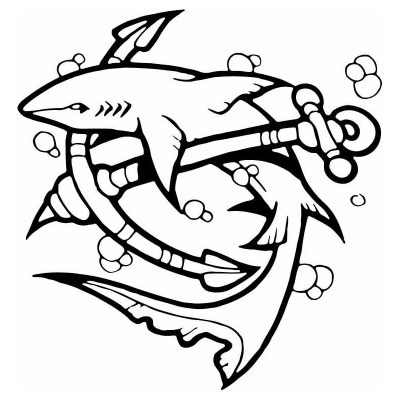 HoosierDecal Cool Dolphin Nautical Vinyl Decal for Boat Car Window 185