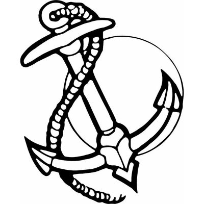 Boat Anchor Decal for Boats-Hoosier Decal β 190