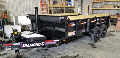 Custom Trailer Decals for Diamond C Trailer -Spencer Trailers