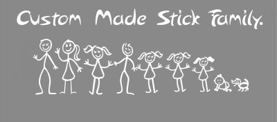 Custom Stick Family Decals