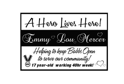 A Hero Lives Here - Custom Yard Sign