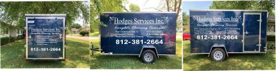Hodges Cleaning Services~Trailer Decals