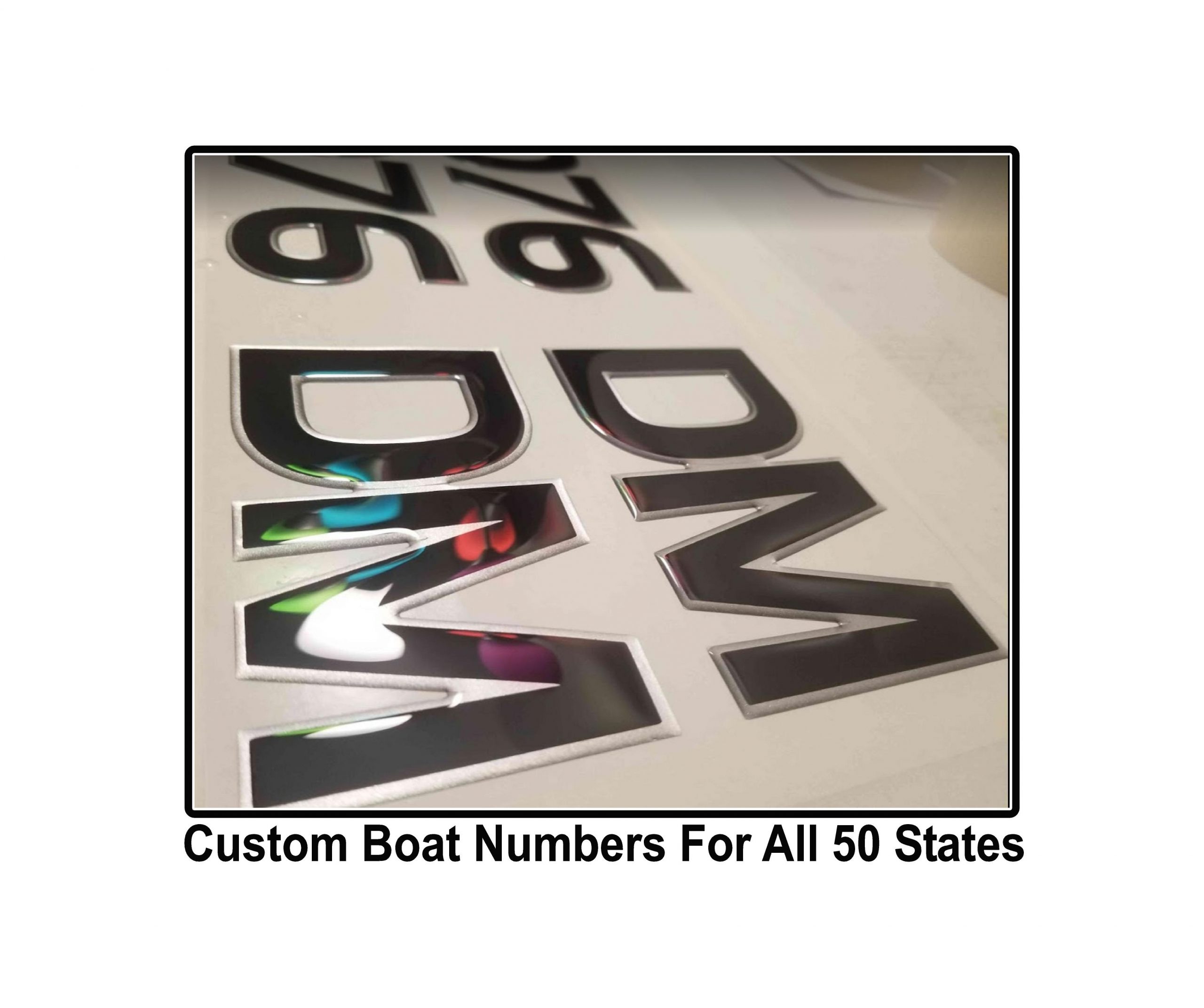 Boat Lettering and Numbers Hoosierdecal