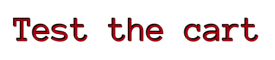 Test the cart